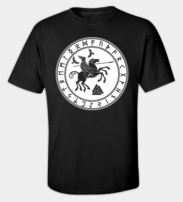 Odin rir Sleipner t-skjorte