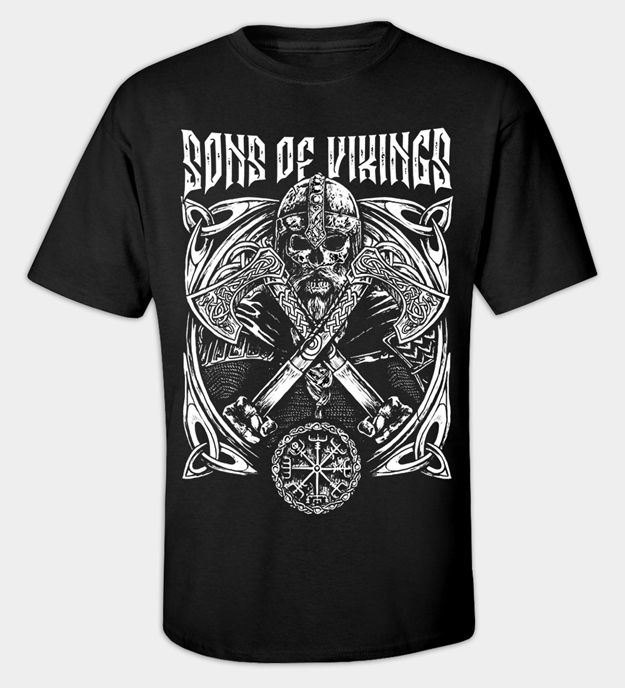 Sons of Vikings t-skjorte