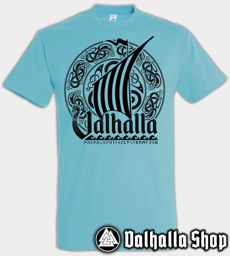 Valhalla drakkar t-skjorte