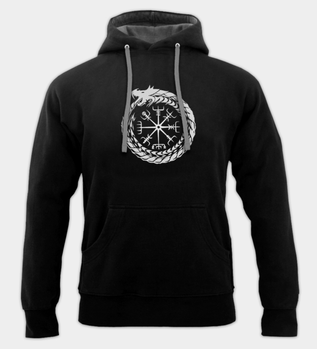 Jörmungandr brodert hettegenser