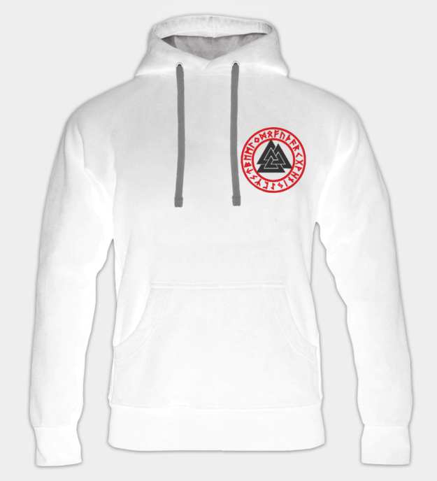 Valknut brodert hettegenser