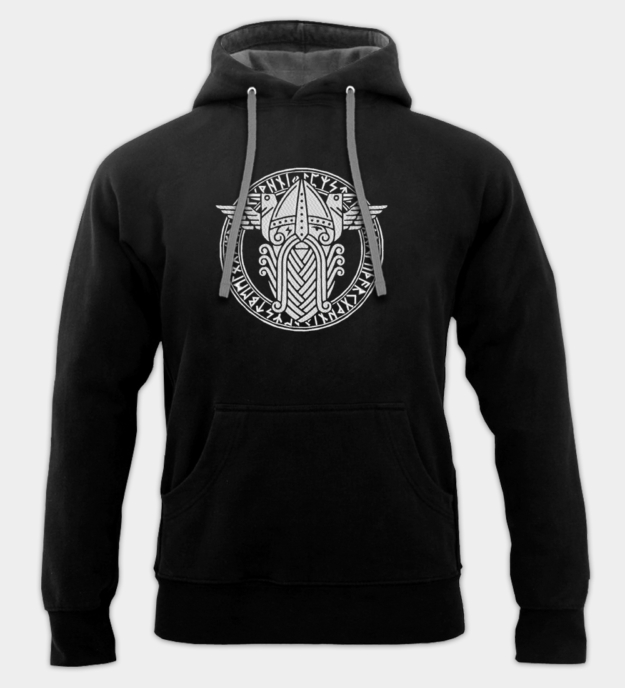 Odin / Wotan brodert hettegenser