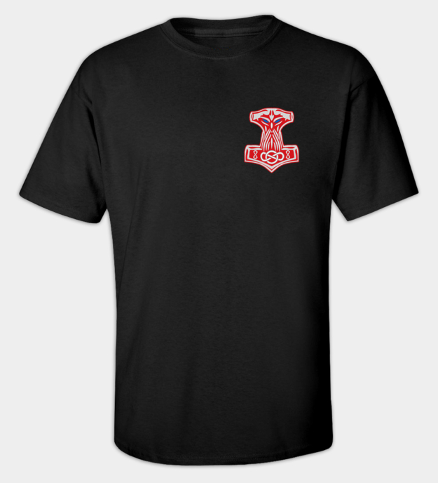 Mjölnir brodert t-skjorte