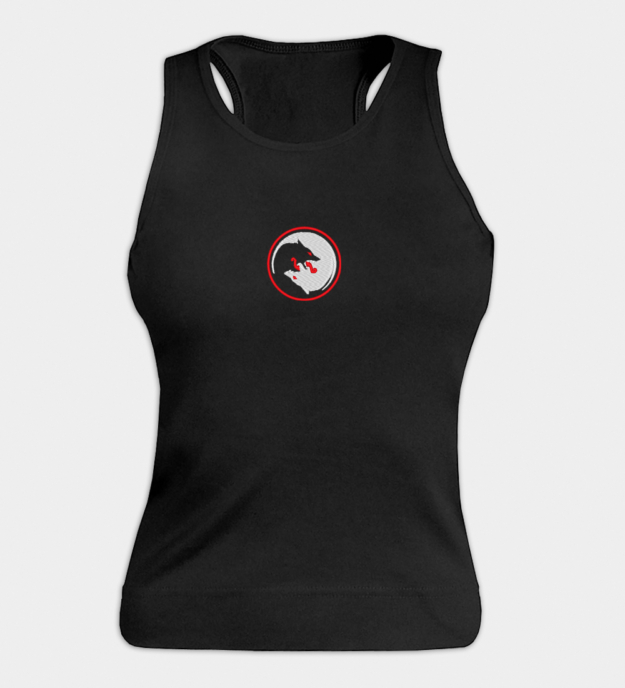 Odins ulver brodert tanktopp til dame