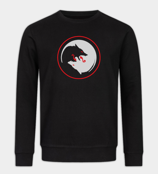 Odins ulver brodert sweatshirt