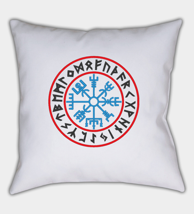 Vegvísir brodert putetrekk