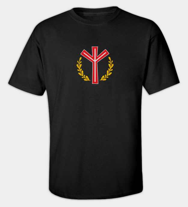 Algiz-rune brodert t-skjorte