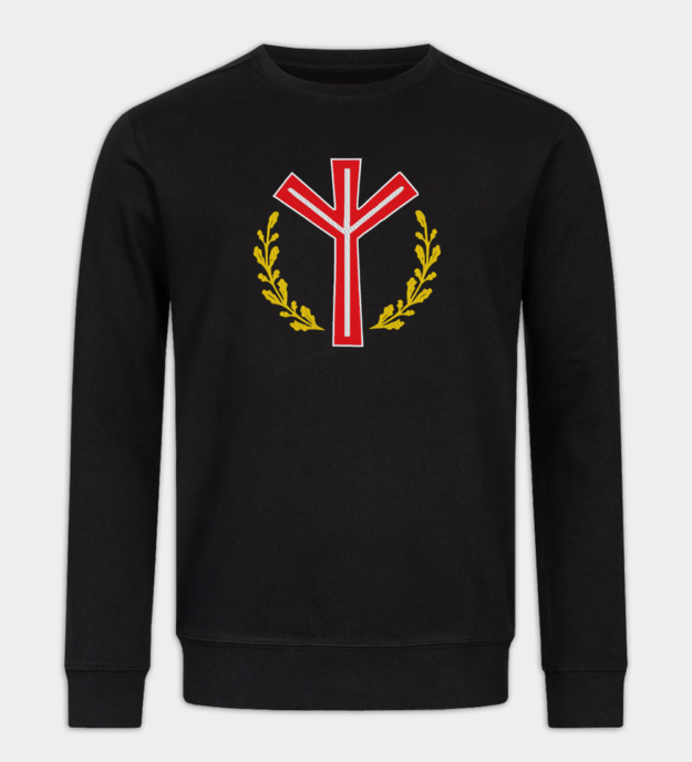 Algiz-rune brodert sweatshirt