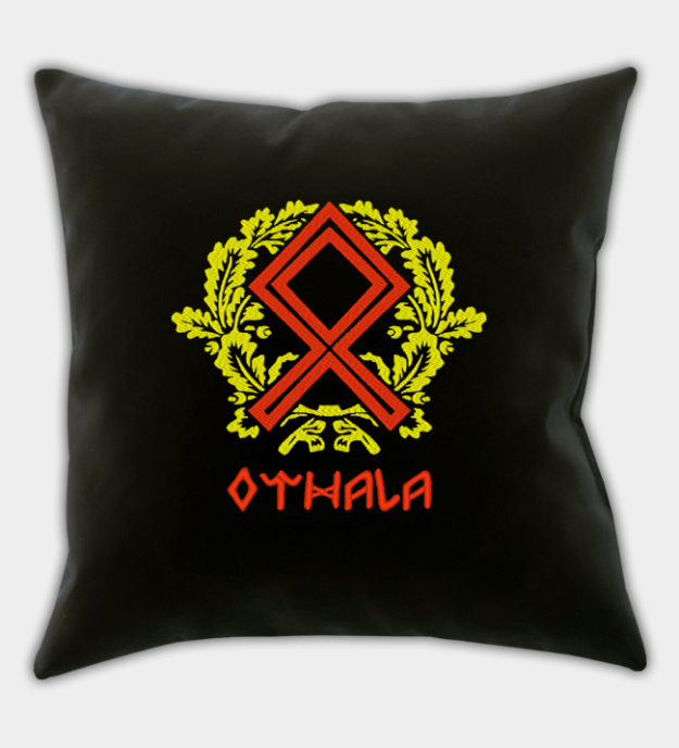 Othala-runa brodert putetrekk