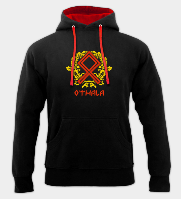 Othala-rune brodert hettegenser